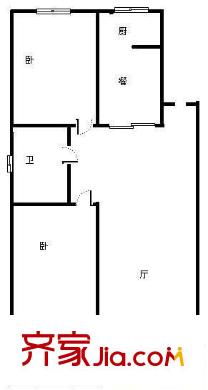 齊魯世紀(jì)園 2室 戶型圖