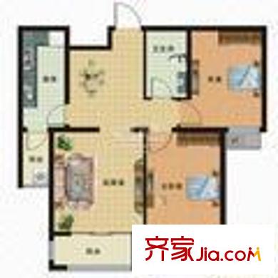 理想新城 2室 戶型圖
