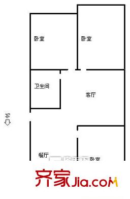 嘉和園 3居室 戶(hù)型圖