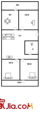 前屯小區(qū) 3居室 戶型圖