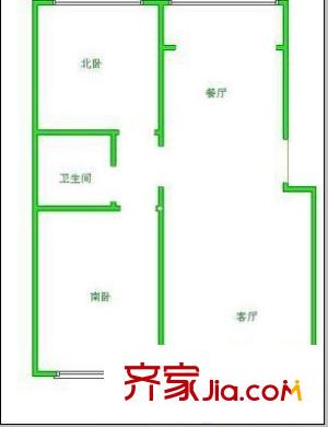 明珠花園 2室 戶型圖
