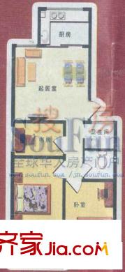 舜清苑戶型圖三室一廳一衛(wèi)戶型 3室1廳1衛(wèi)