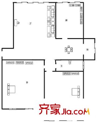 嘉和馨園 2室 戶型圖