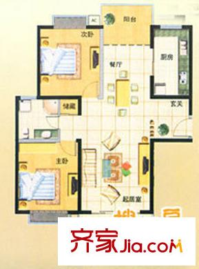 嘉和馨園 2室 戶型圖