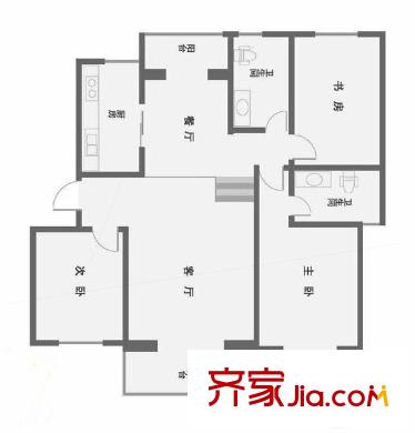 嘉和馨園 3居室 戶型圖