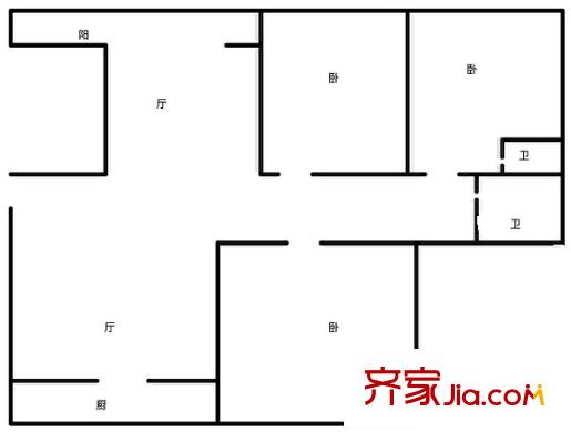 高速花園 0室 戶型圖