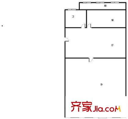石橋小區(qū) 一室  戶型圖
