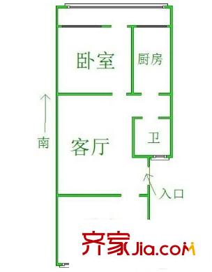 石橋小區(qū) 2室 戶型圖