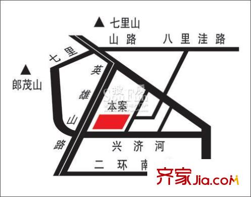 中齊他山交通圖區(qū)位圖