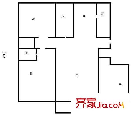 玉景家園 三室 戶型圖