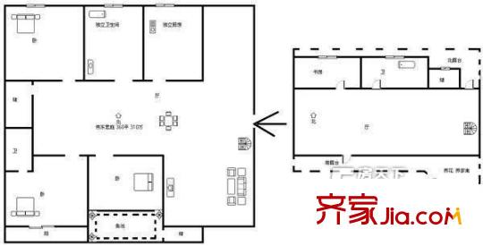 國華經(jīng)典小區(qū)戶型圖國華經(jīng)典 5居室 