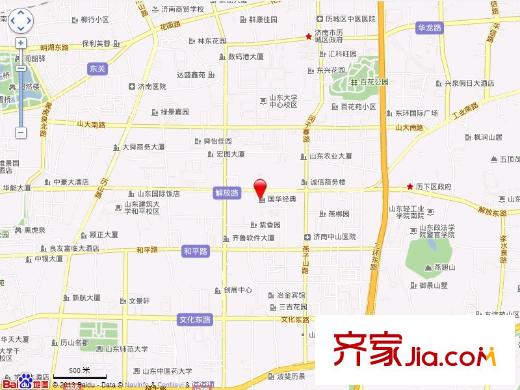 國(guó)華經(jīng)典小區(qū)交通圖