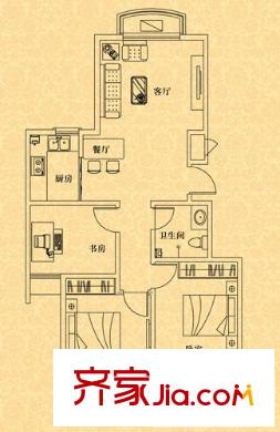 假日麗景 3室 戶型圖