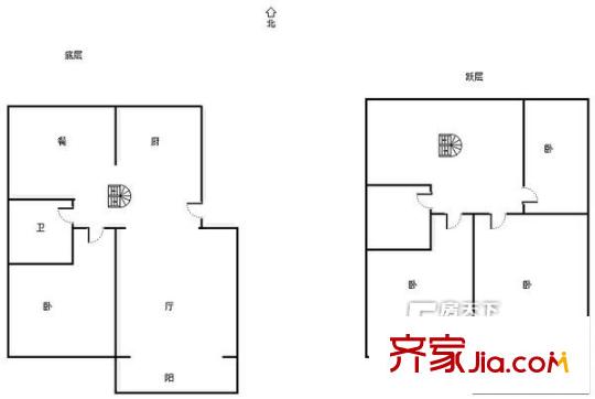  嘉和馨園 4居室 戶型圖