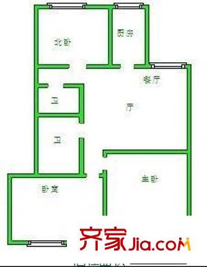 三慶楓潤山居 3室 戶型圖