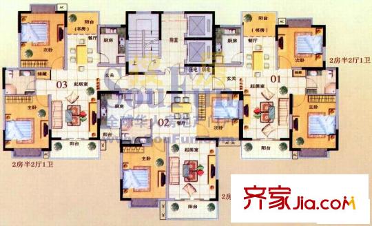 嘉馨現(xiàn)代逸居戶型圖