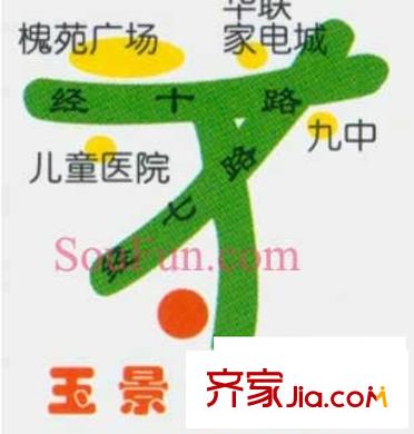 玉景家園交通圖