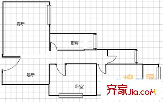 華森碧云天 2室 戶型圖