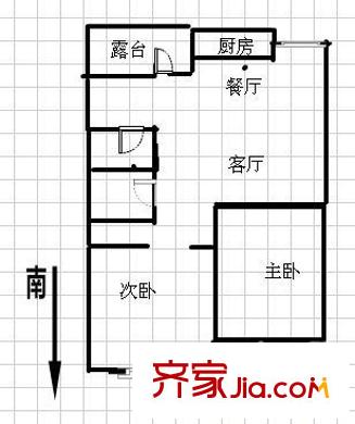 新馨家園 2室 戶型圖