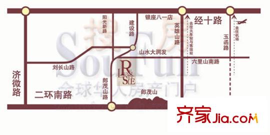 峰景鑒筑交通圖