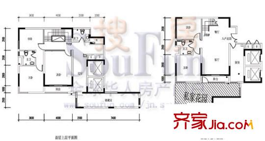 峰景鑒筑戶型圖新推復(fù)式戶型C-10 3室
