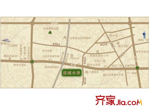 連城水岸二期區(qū)位圖