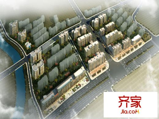 保利大名湖外景圖鳥瞰圖