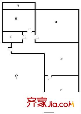 十畝園小區(qū) 3室 戶型圖