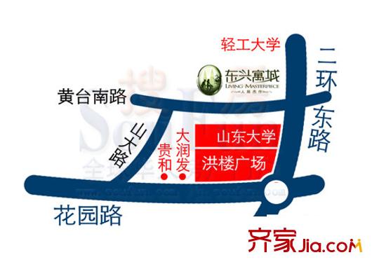 東興寓城花園交通圖
