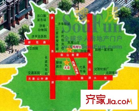 鳳凰山莊交通圖