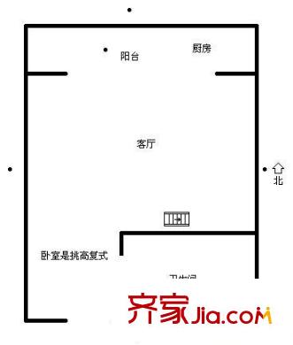 新馨家園 1室 戶型圖