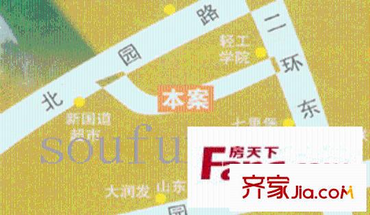 時代新城交通圖