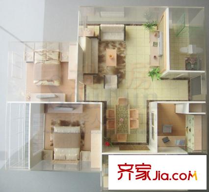 群盛華城戶型圖G戶型 2室2廳1衛(wèi)