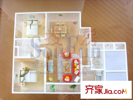 峰景鑒筑戶型圖A戶型 2室2廳2衛(wèi)