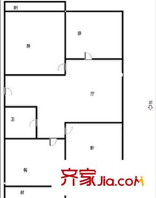 西苑翠景園 3室 戶型圖