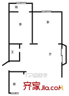 雅居園 2室 戶型圖