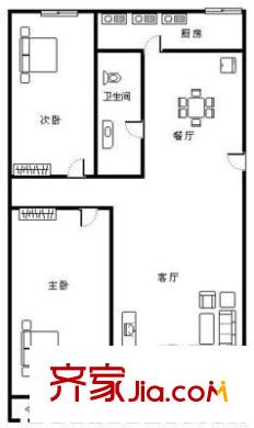 怡心苑 2室 戶型圖