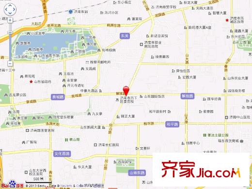 歷山路單位宿舍交通圖 