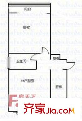 北全福小區(qū) 1居室