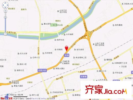 北全福小區(qū)交通圖