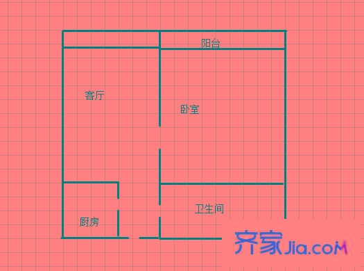 東倉(cāng)小區(qū) 1室 戶型圖