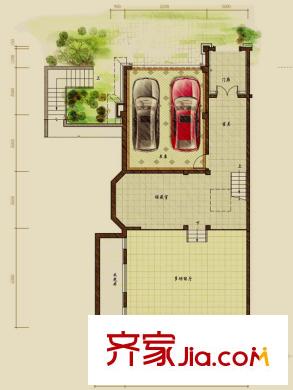 中海奧龍觀邸戶型圖維多利亞城堡-地面層平面圖 5室4廳4衛(wèi)1廚