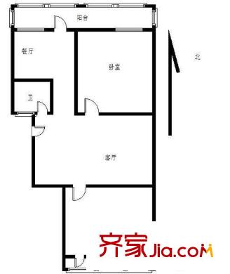聚賢街宿舍 2室 戶型圖