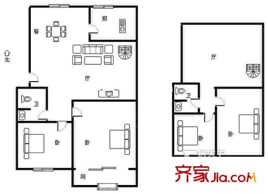 西苑翠景園 4居室 戶型圖