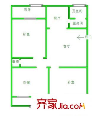 東倉小區(qū) 3室 戶型圖