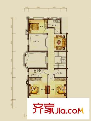 中海奧龍觀邸戶型圖維多利亞城堡-二層平面圖 5室4廳4衛(wèi)1廚