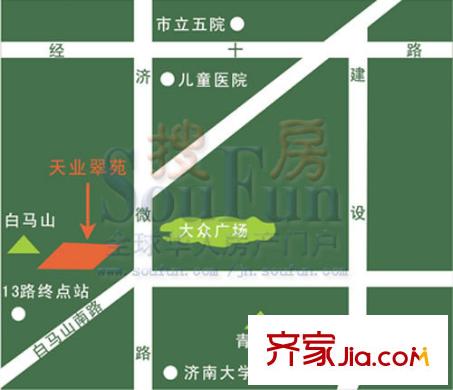 天業(yè)翠苑交通圖