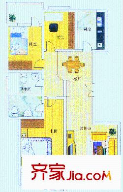 匯科旺園戶型圖3室 戶型圖 3室2廳2衛(wèi)1廚