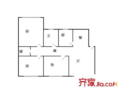 匯科旺園 3室 戶型圖
