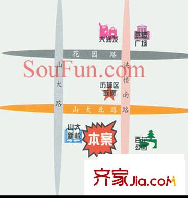 建鑫花園交通圖
